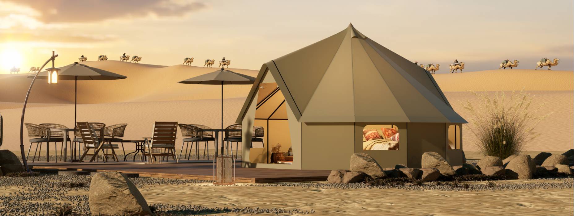 二七区露营酒店帐篷产品